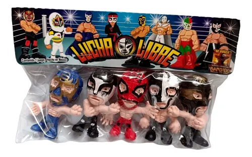 Primera imagen para búsqueda de set de figuras luchadores mini