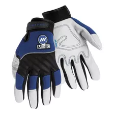 Miller Guantes De Soldadura Electrica, M, 5 Pulgadas, Blanco