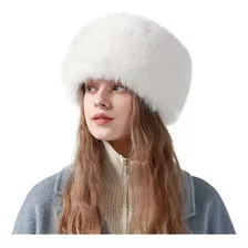 Gorro De Algodón De Invierno De Felpa Artificial Para Mujer