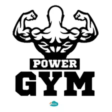 Vinil Decorativo Deporte Power Gym