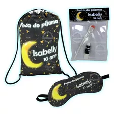 15 Kits Mochila + Máscara Dormir + Kit Higiene Festa Pijama