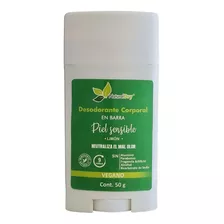 Desodorante Naturaldry Piel Sensible En Barra 50g Vegano