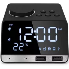 Altavoz De La Radio Reloj Despertador Bluetooth 4 2 Pul...