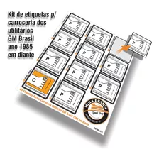 Kit Adesivo Carroceria Qualidade Gm D20 A20 Bonanza Veraneio