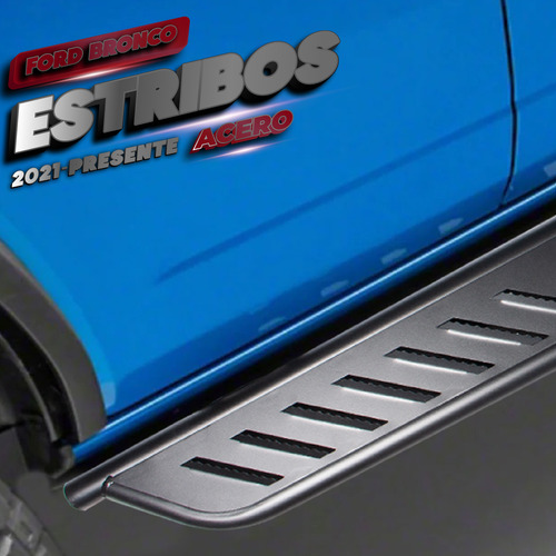 Estribos De Acero Para Ford Bronco 4 Puertas 2021 2022 2023 Foto 6