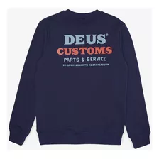 Sudadera Deus Ex Machina · Serviced Crew · Workwear Blue