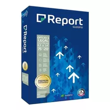 Resma De Papel Oficio Report Premium Colorlock 75gr X 500h, Cor Branca