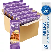 Caja Chocolate Milka Leger Combinado Aireado Negro Y Blanco