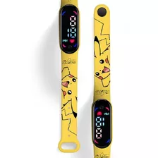 Reloj Led Pokemon Pikachu Digital Niños Envío Inmediato