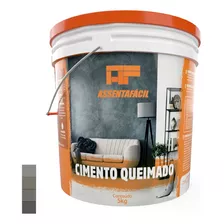 Cimento Queimado Prata (balde 5kg) - Kit Com 4 Unidades 