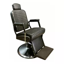 Cadeira De Barbeiro D.h.oster - Steel Diamond Black