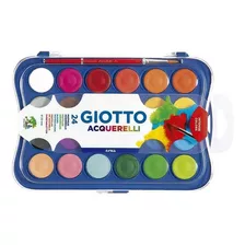 Acuarela Giotto X24 Pastillas + Pincel / Estuche Rígido