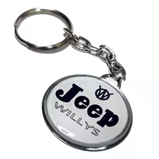 Chaveiro Jeep Jipe Willys Overland 4x4 Chapa Niquelada