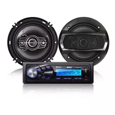 Kit Stereo + 2 Parlantes 6,5´ 500w B52 Elk-6321bt Bluetooth 