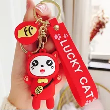 Llavero De Lucky Cat 4 Colores Para Elegir