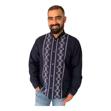 Guayabera Para Caballero Manga Larga