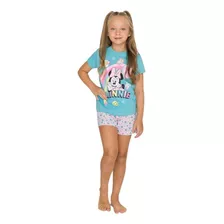 Pijama Infantil Verão De Algodão - Minnie Mouse