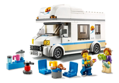 Bloques Para Armar Lego City Holiday Camper Van 190 Piezas  En  Caja