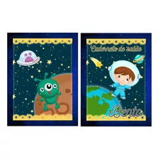 Caderneta De Saúde Menino - Astronauta - Personalizada