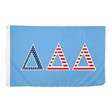 Delta Delta Ee Uu Carta Sorority Bandera Griega Letra Uso Co