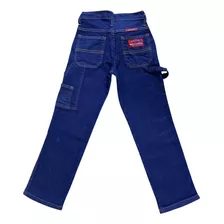 Calça Jeans Infantil Estilo Carpinteiro Country Ref 657