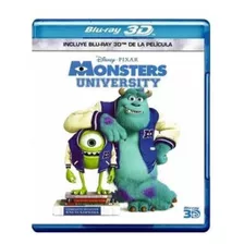 Monsters University Blu Ray 3d