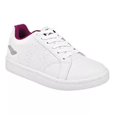 Tenis Mujer Jhos Dkda 070 Blanco Fucsia 22-25 079-002