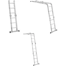 Escada Articulada Em Alumínio Vonder 12 Degraus 3 X 4