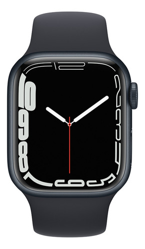 Apple Watch Series 7 (gps, 41mm) - Caixa De Alumínio Meia-noite - Pulseira Esportiva Meia-noite