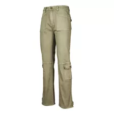 Pantalón Algodón Orgánico Mujer Noa Verde