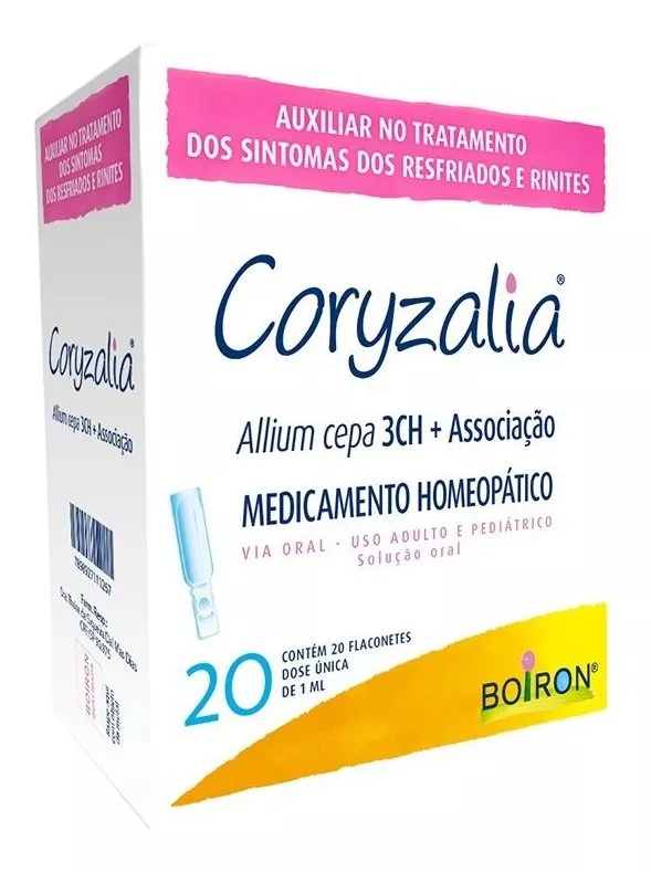 Coryzalia Boiron 20 Flaconetes Para Resfriados E Rinites 
