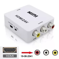 Hdmi A Rca Av Pc Laptop Digital Analogico Hd Tv