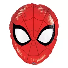 5pz Globo Metálico Spiderman Cabeza 18in/45cm K07 F2 0spi0 Color Rojo