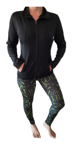 Conjunto Deportivo Lycra Campera Y Calza De Mujer