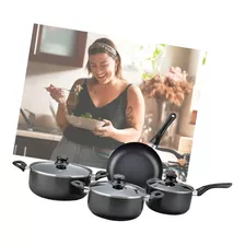 Set De Cocina De 7 Piezas Con Tapa De Vidrio Templado Daewoo