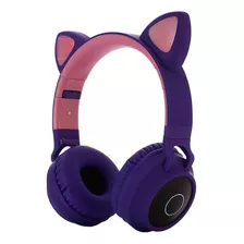 Auriculares Bluetooth 5.0 Para Niños Con Orejas De Gato En Y