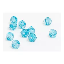 Cuentas Cristal Sintético Hexagonal Azul 20 Unidades