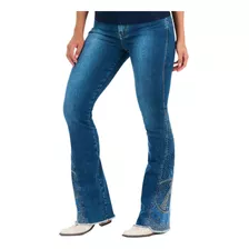 Calça Feminina Jeans Flare Buphallos Original Nossa Senhora