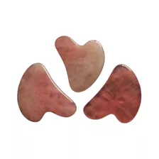 Masajeador Facial Gua Sha Jade, Cuarzo Rosa