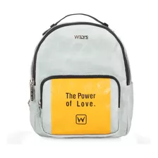 Mini Backpack The Power Of Love Azul Wilys Mochila