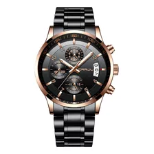 Reloj Para Hombre Crrju/black.