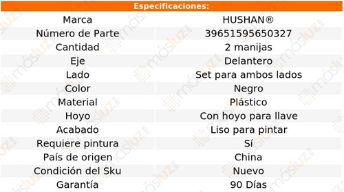 Set 2 Manijas Del Puerta Exterior Eclipse 95 Al 99 Hushan Foto 3