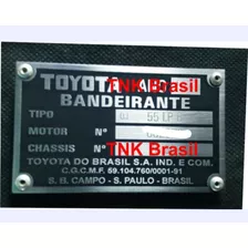 Plaqueta Toyota Bandeirante