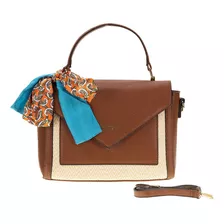 Bolsa Feminina Arara Dourada - H849 Cor Chocolate