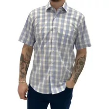 Camisa Xadrez Fideli Manga Curta Regular Fit