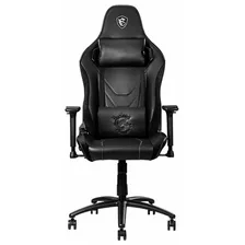 Silla Gamer Msi Mag Ch130 X Cuero Pvc Reclinable Negra Color Negro Material Del Tapizado Cuero/pvc