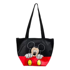 Bolsa Térmica Maternidade Preta Mickey 23x31x15cm - Disney