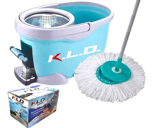 Balde Escurridor Centrifugador Mopa Cocina Baño Pisos Kld