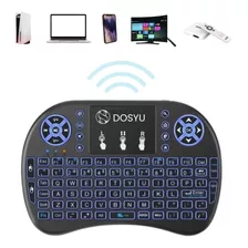 Mini Teclado Inalambrico Con Luz Led Usb Smarttv Box Xbox Pc