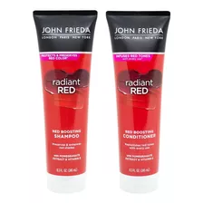 John Frieda Radiant Red Shampoo Acondicionador Pelo Rojos 6c